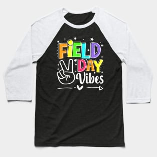 Field Day Vibes Funny For Teacher Kids Field Day 2024 Red T-Shirt Baseball T-Shirt